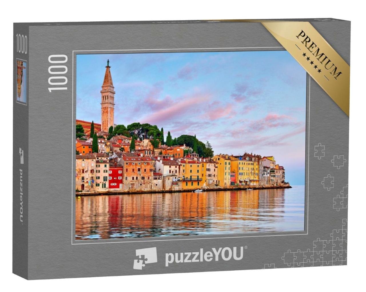 Puzzle de 1000 pièces « Lever de soleil sur l'Istrie et Rovinj, Croatie »