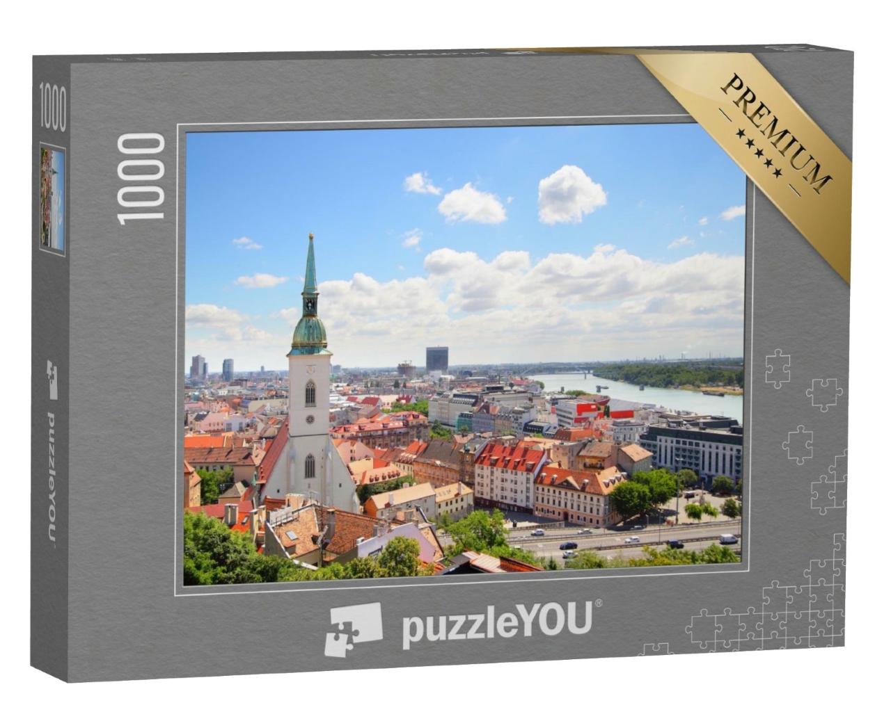 Puzzle de 1000 pièces « Vue sur Bratislava, Slovaquie »