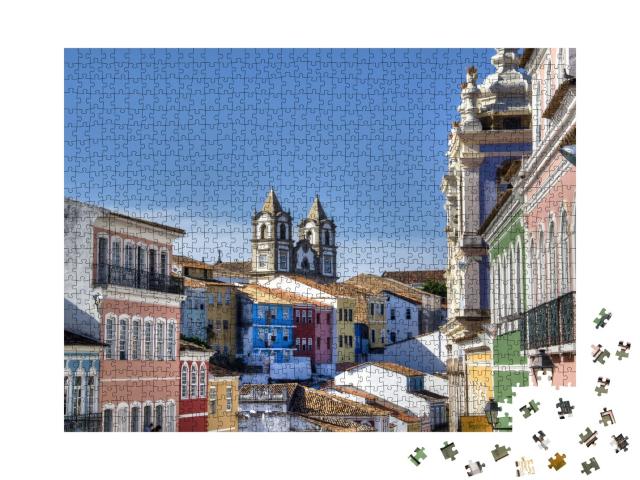 Puzzle de 1000 pièces « Le centre historique de Salvador au Brésil »