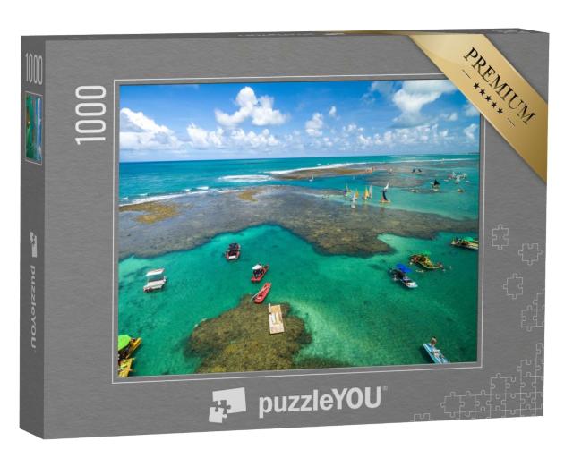 Puzzle de 1000 pièces « Luftaufnahme von Porto de Galinhas, Pernambuco, Brésil »