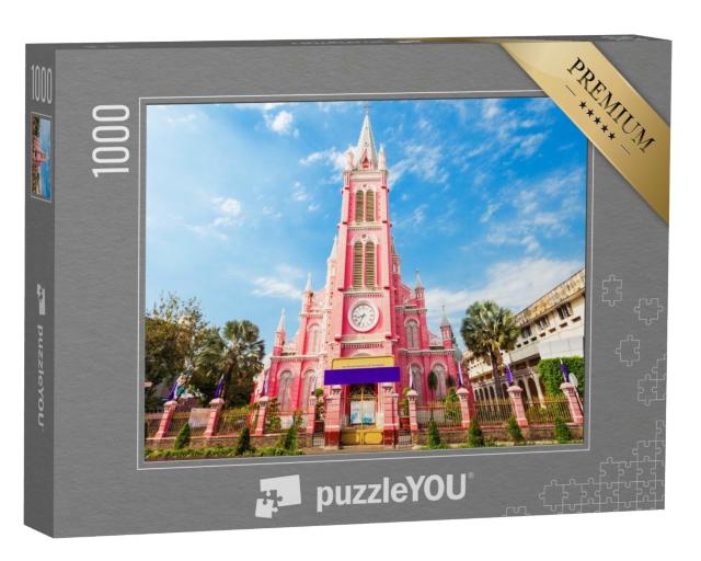 Puzzle de 1000 pièces « L'église paroissiale de Tan Dinh ou l'église du Sacré-Cœur à Ho Chi Minh-Ville »