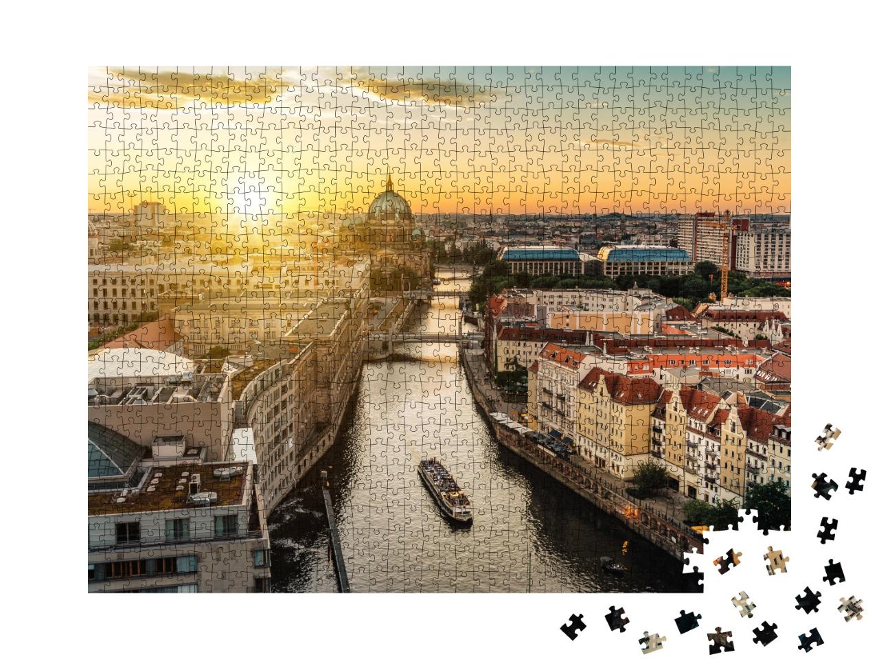 Puzzle de 1000 pièces « Vue sur la ligne d'horizon de Berlin »