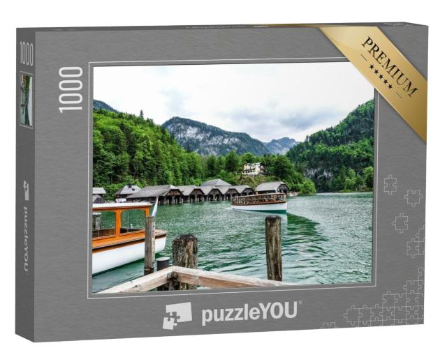 Puzzle de 1000 pièces « Le lac Königssee, un joyau vert émeraude dans le parc national de Berchtesgaden »