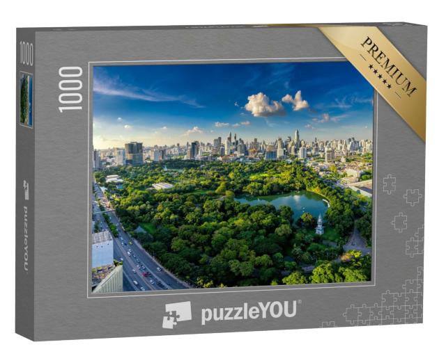 Puzzle de 1000 pièces « Coucher de soleil sur Bangkok, Thaïlande »