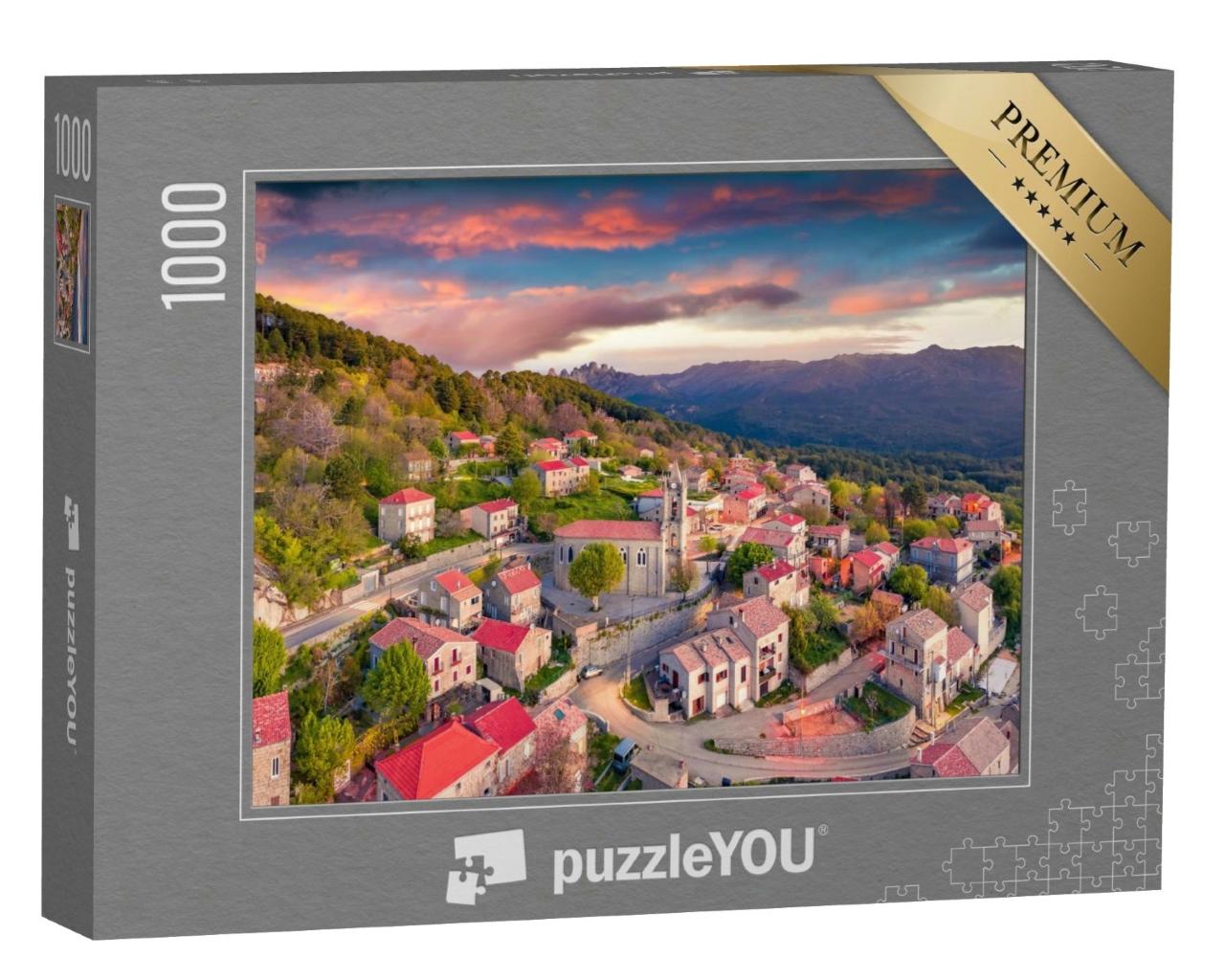 Puzzle de 1000 pièces « Vue matinale de l'île de Corse, France, Europe »