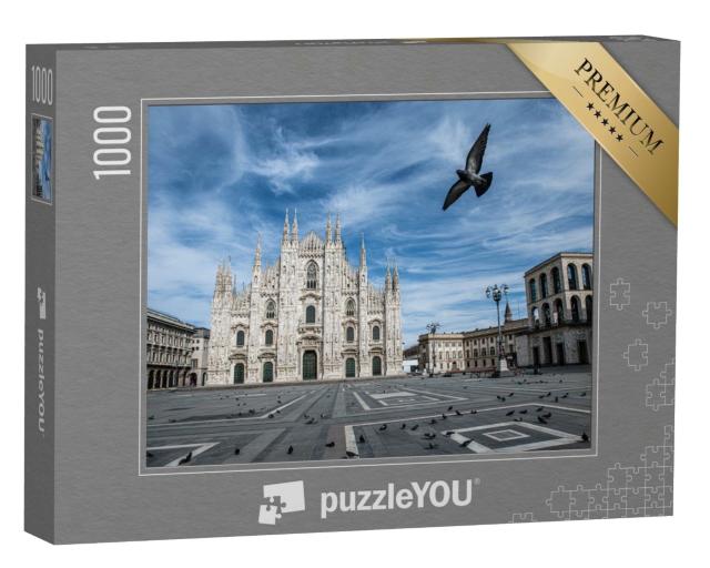 Puzzle de 1000 pièces « Façade de la cathédrale de Milan »