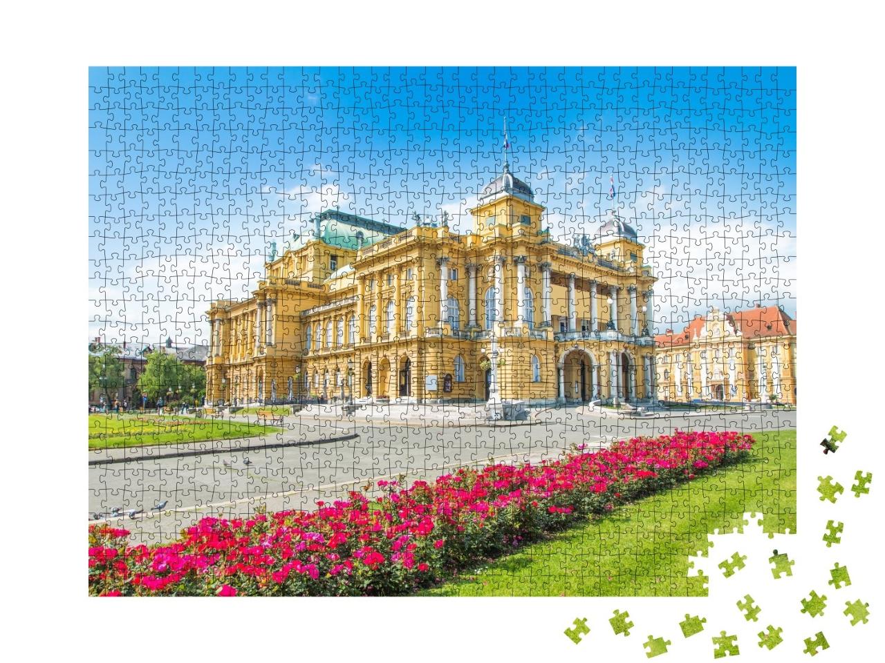 Puzzle de 1000 pièces « Théâtre national croate de Zagreb »