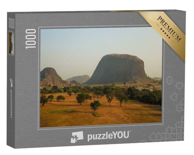 Puzzle de 1000 pièces « Puissant Zuma Rock, État du Niger, Nigeria »