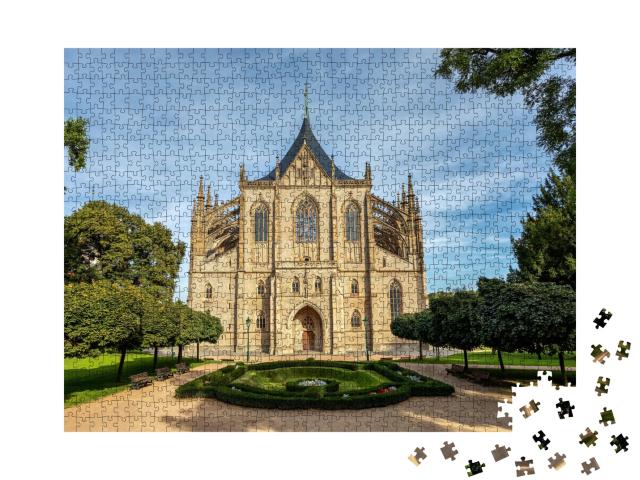 Puzzle de 1000 pièces « Cathédrale Sainte-Barbe, Kutna Hora, Bohême, République tchèque »