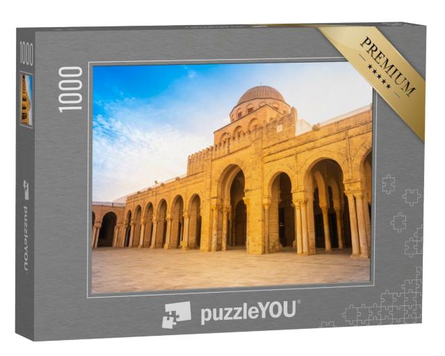 Puzzle de 1000 pièces « Grande mosquée de Kairouan, monument antique du Sahara, Tunisie »