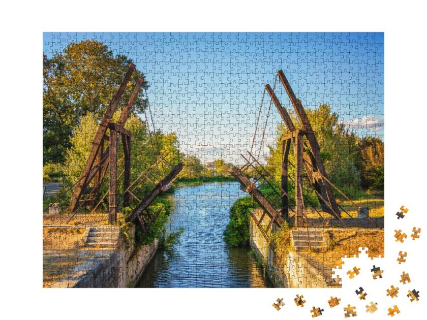 Puzzle de 1000 pièces « Pont Van-Gogh, Pont de Langlois, Arles - France »