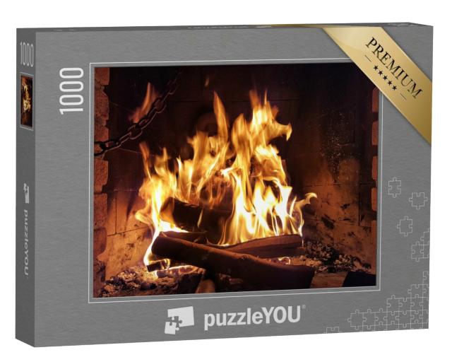 Puzzle de 1000 pièces « Soirée conviviale au coin du feu »