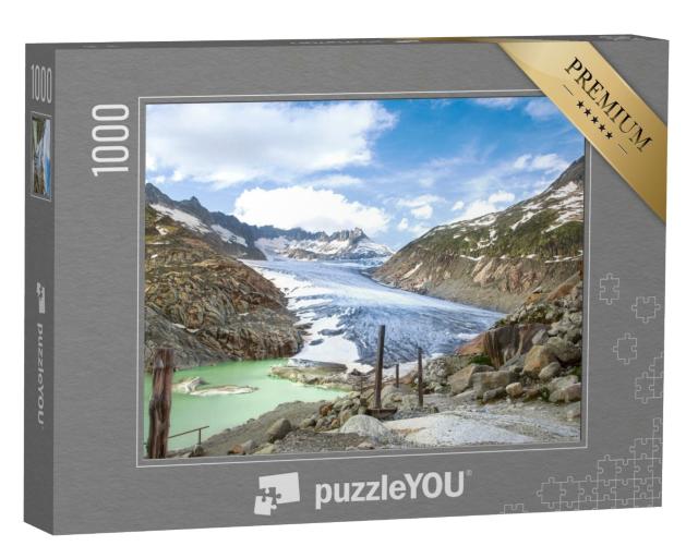 Puzzle de 1000 pièces « Glacier du Rhône dans les Alpes suisses »