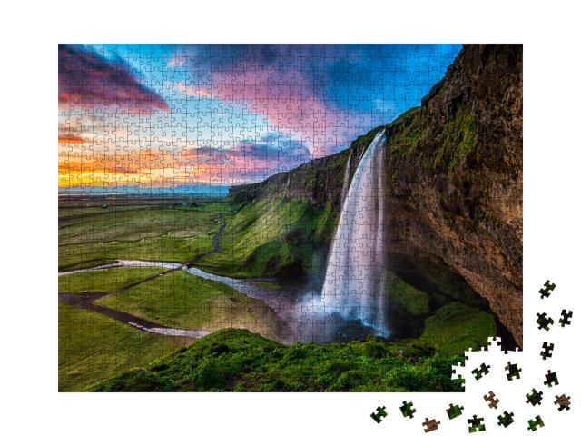 Puzzle de 1000 pièces « Seljalandsfoss - Islande »