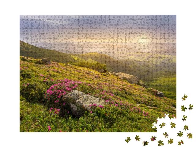 Puzzle de 1000 pièces « Paysage printanier dans les montagnes »