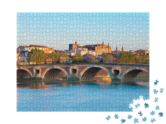 Puzzle de 1000 pièces « Le Pont Neuf à Toulouse un soir d'été »