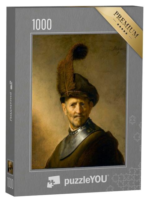 Puzzle de 1000 pièces « Rembrandt - Un vieil homme en costume militaire »