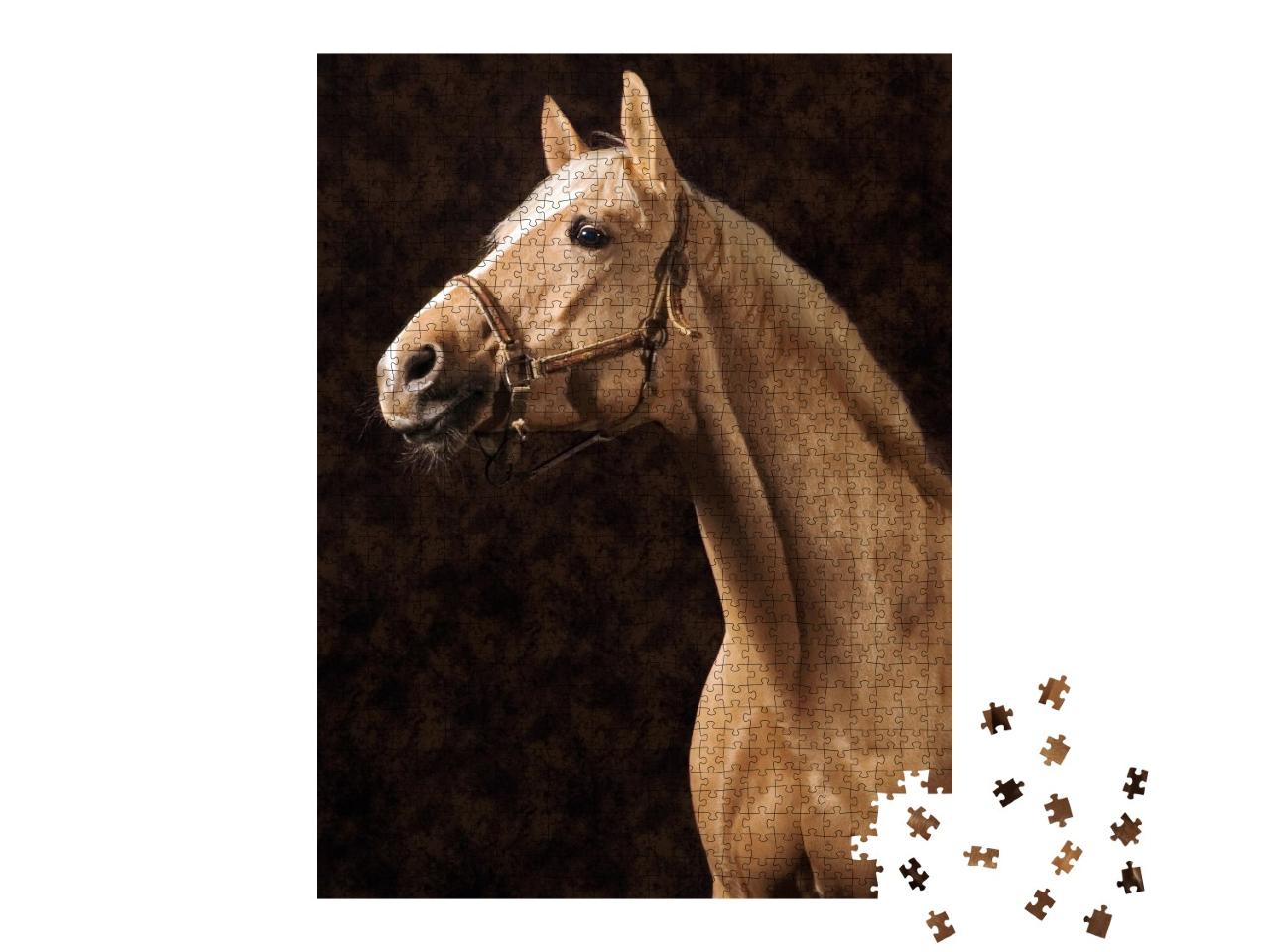 Puzzle de 1000 pièces « Magnifique cheval palomino »
