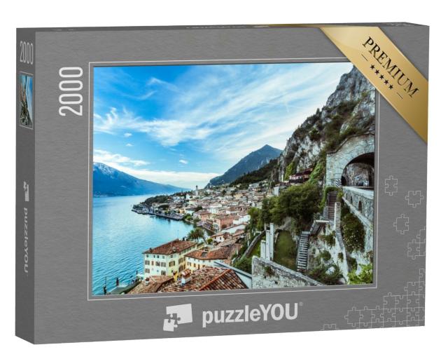 Puzzle de 2000 pièces « Magnifique panorama de Limone sul Garda sur le lac de Garde »
