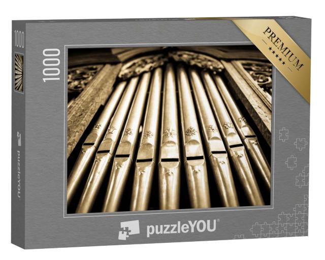 Puzzle de 1000 pièces « Orgue à tuyaux historique d'une église »