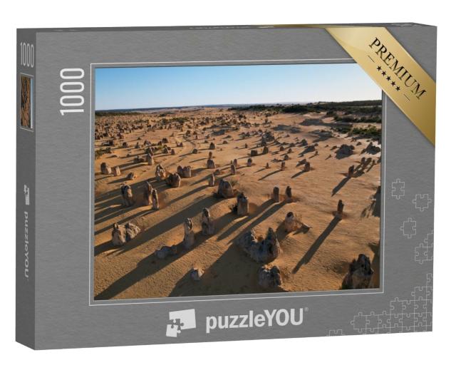 Puzzle de 1000 pièces « Lever de soleil sur les structures calcaires du désert des Pinnacles »