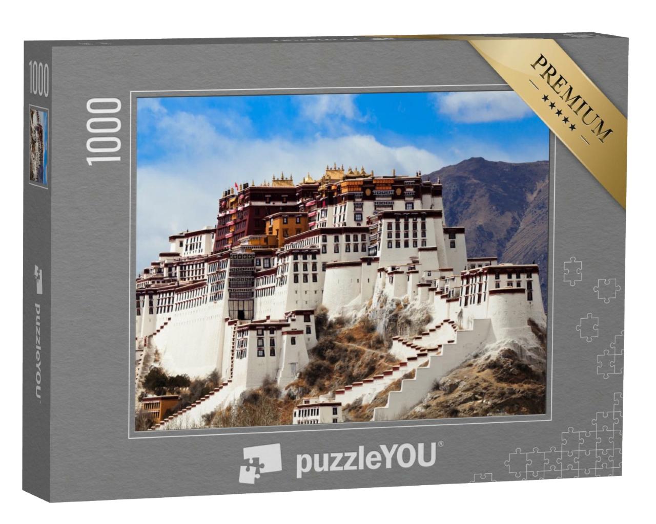 Puzzle de 1000 pièces « Impressionnant palais du Potala au Tibet »