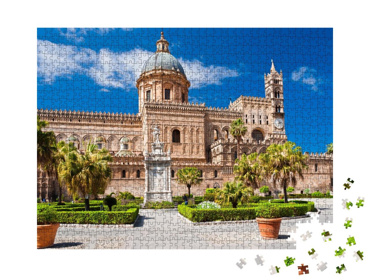 Puzzle de 1000 pièces « La cathédrale de Palerme, construite en 1185 »