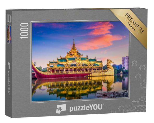 Puzzle de 1000 pièces « Magnifique palais Karaweik, Yangon »