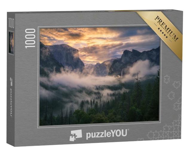 Puzzle de 1000 pièces « Lever de soleil dans le parc national de Yosemite, Californie, États-Unis »