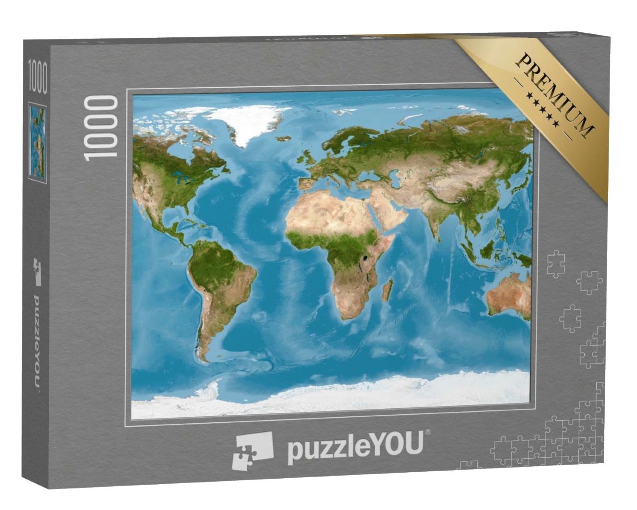 Puzzle de 1000 pièces « Carte du monde »