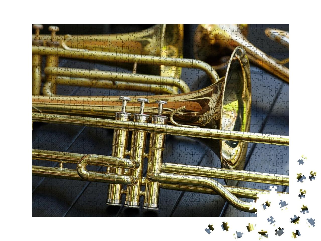 Puzzle de 1000 pièces « Gros plan sur une trompette »