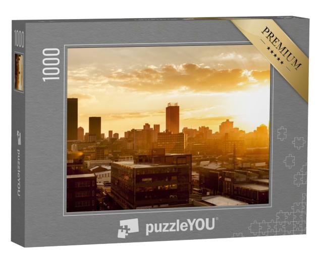 Puzzle de 1000 pièces « Ville au coucher du soleil »