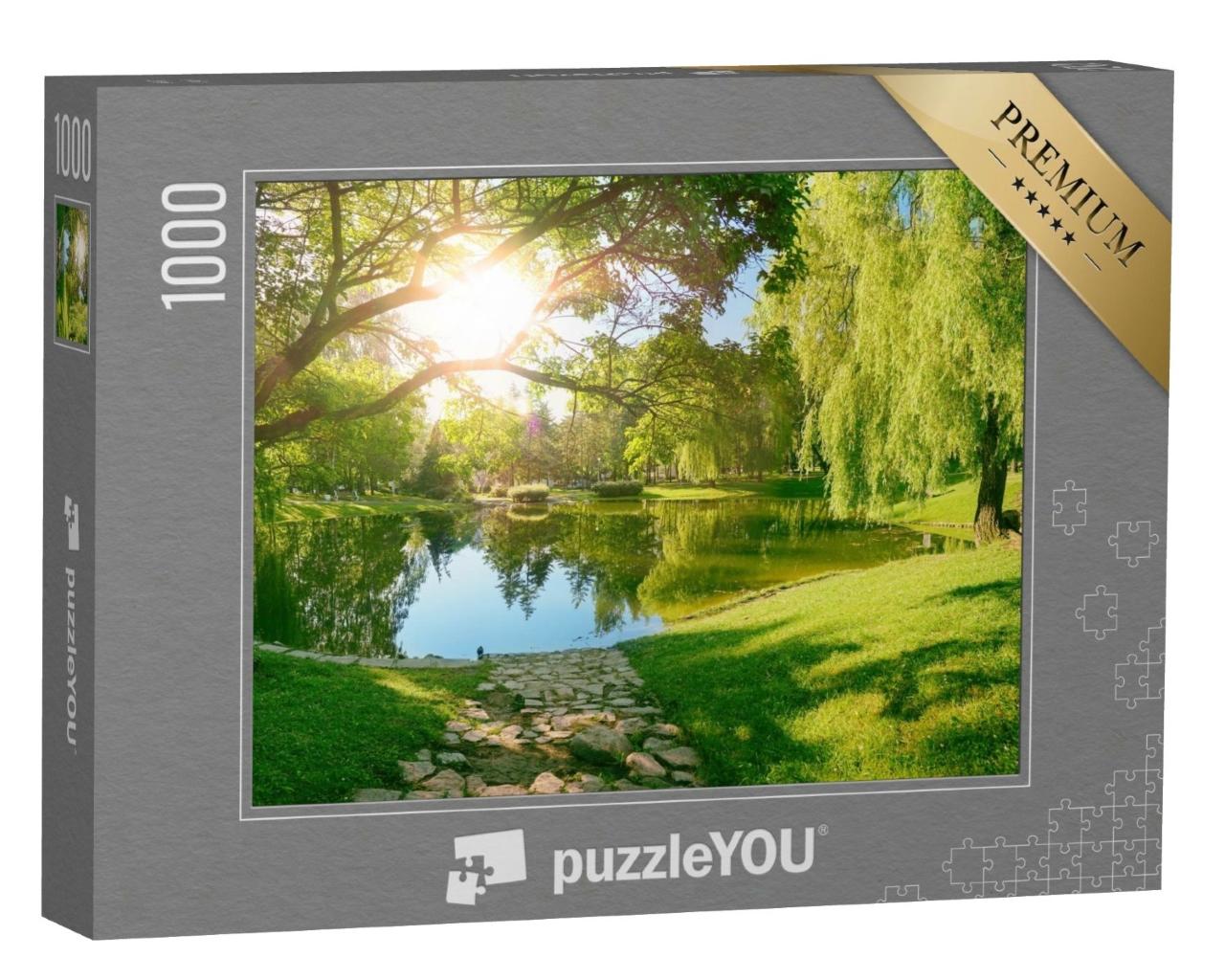 Puzzle de 1000 pièces « Journée de printemps dans le parc »