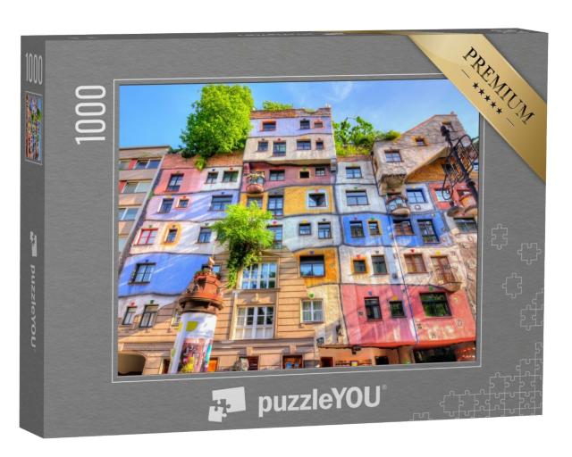 Puzzle de 1000 pièces « Maison Hundertwasser à Vienne, Autriche »