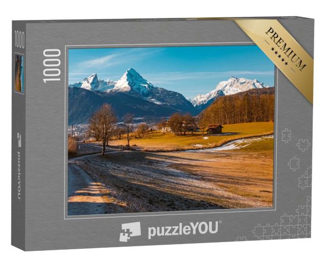 Puzzle de 1000 pièces « Watzmann et Hochkalter Berchtesgaden, Bavière »