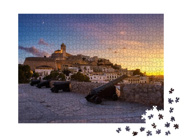 Puzzle de 1000 pièces « Dalt Vila à Ibiza, Baléares, Espagne »