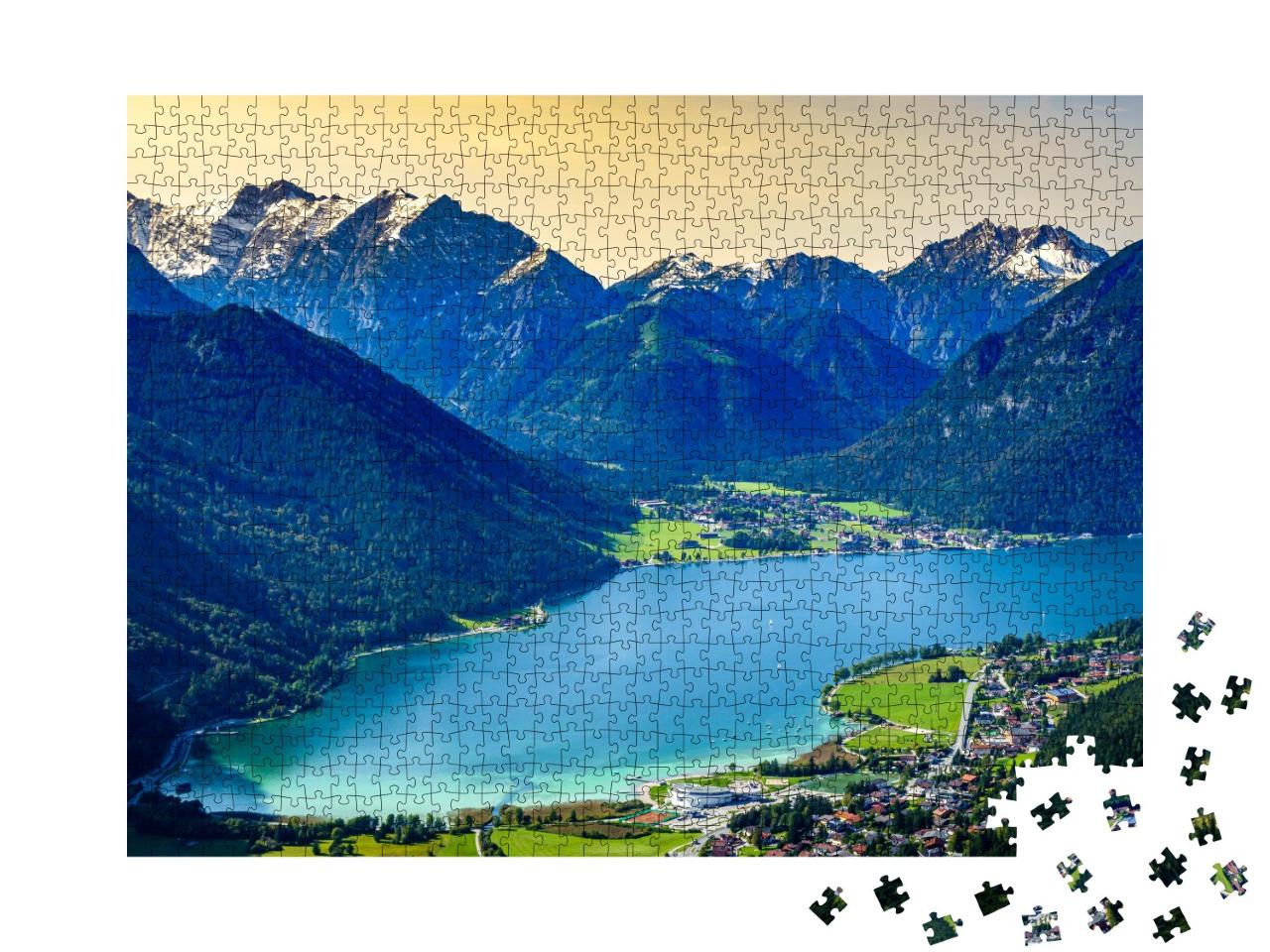Puzzle de 1000 pièces « Vue sur le lac Achensee en Autriche »