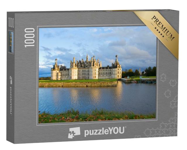 Puzzle de 1000 pièces « Château de Chambord au coucher du soleil, Pays-de-la-Loire, France »