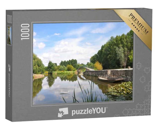 Puzzle de 1000 pièces « Promenade dans le marais poitevin en Vendée, France »