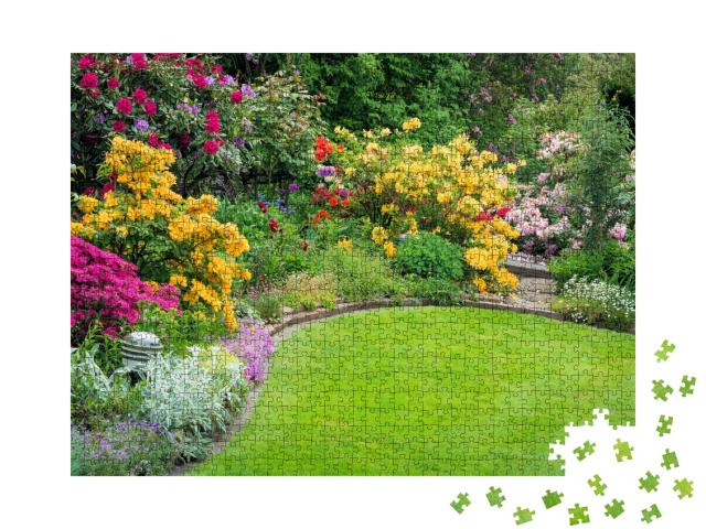 Puzzle de 1000 pièces « Un beau jardin au printemps »