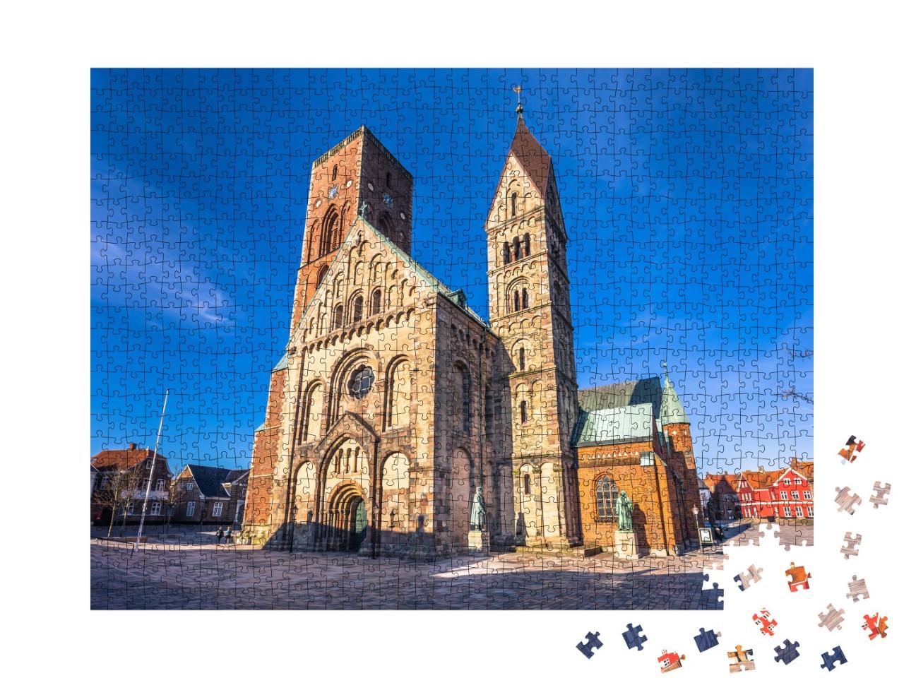 Puzzle de 1000 pièces « Cathédrale de Ribe au Danemark »