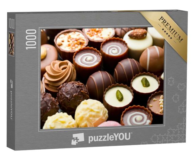 Puzzle de 1000 pièces « Des pralines au chocolat séduisantes »