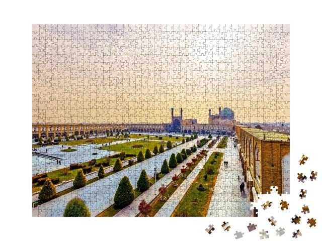 Puzzle de 1000 pièces « Place Naqsh-e Jahan à Ispahan, Iran, patrimoine mondial de l'UNESCO »