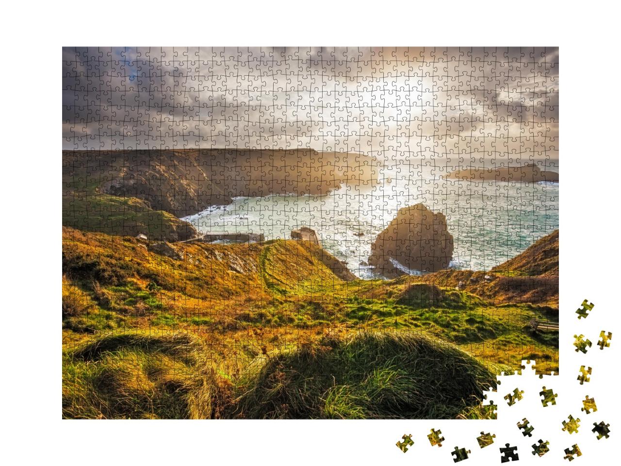 Puzzle de 1000 pièces « Wilde Natur an der Mullion Cove, Cornouailles, Angleterre »