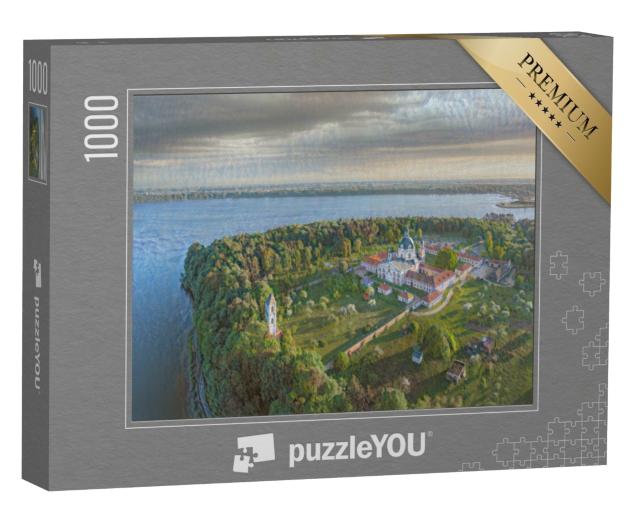 Puzzle de 1000 pièces « dans le style artistique de Claude Monet - Monastère de Pazaislis à Kaunas, Lituanie »