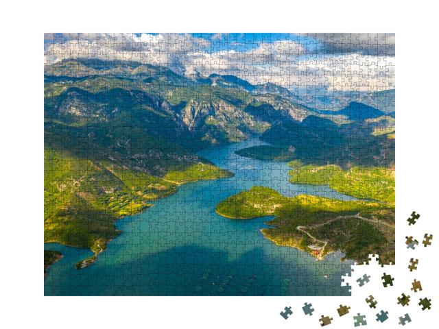 Puzzle de 1000 pièces « Les lacs d'Albanie à couper le souffle »