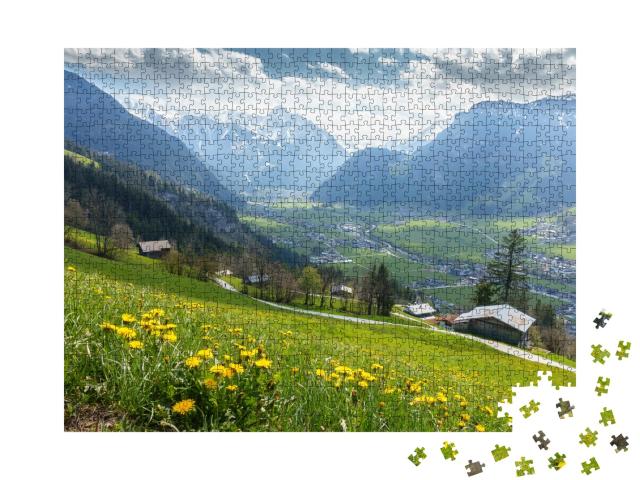Puzzle de 1000 pièces « Vue sur le Zillertal tyrolien »