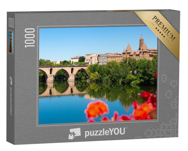 Puzzle de 1000 pièces « Montauban avec le pont et la rivière Tarn dans le département du Tarn-et-Garonne »