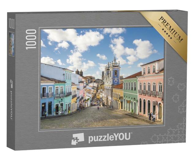 Puzzle de 1000 pièces « Pelourinho, quartier de la vieille ville de Salvador da Bahia, Brésil »