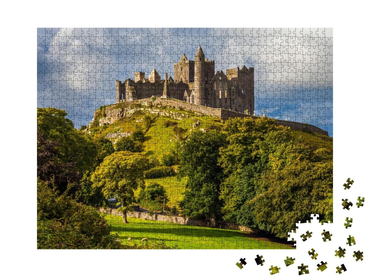 Puzzle de 1000 pièces « Le Rock of Cashel sous une lumière spectaculaire, Tipperary, Irlande »